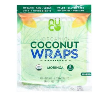 Organic Coconut Wraps, Moringa (5CT Pack)