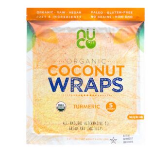 Organic Coconut Wraps, Turmeric (5CT Pack)